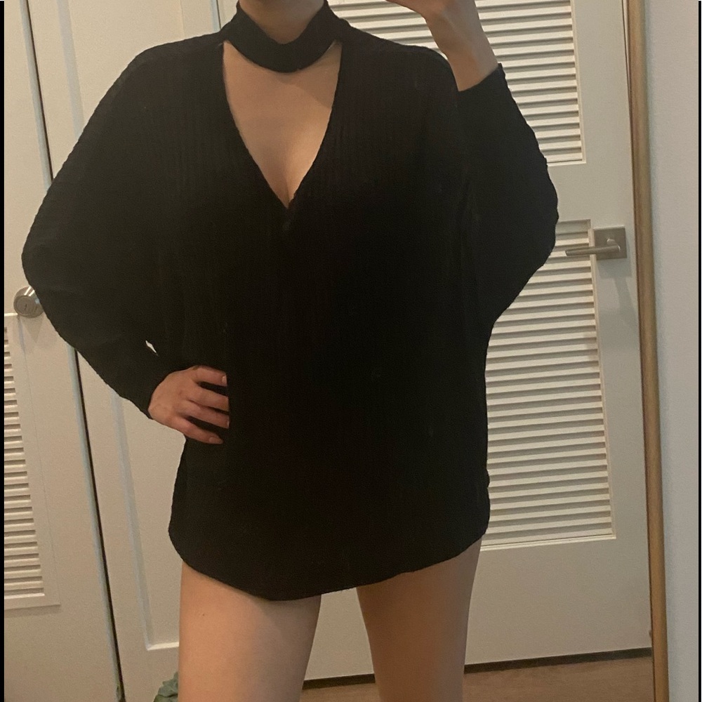 Urban outfitters black oversized sweater